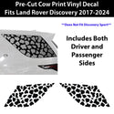 Animal Leopard Cheetah Cow Window Vinyl Decal Stickers Fits Land Rover Discovery 2017 - 2024 - Bogar Tech Designs