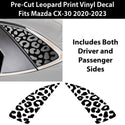 Animal Leopard Cheetah Cow Window Vinyl Decal Stickers Fits Mazda Cx - 30 2020 - 2024 - Bogar Tech Designs