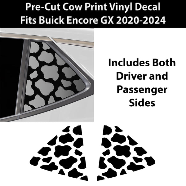 Animal Leopard Cheetah Cow Window Vinyl Decal Stickers Fits Buick Encore GX 2020 - 2024 - Bogar Tech Designs