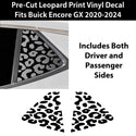 Animal Leopard Cheetah Cow Window Vinyl Decal Stickers Fits Buick Encore GX 2020 - 2024 - Bogar Tech Designs