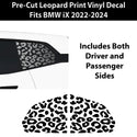 Animal Leopard Cheetah Cow Quarter Window Vinyl Decal Stickers Fits BMW iX 2022 - 2025 - Bogar Tech Designs