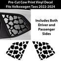 Animal Leopard Cheetah Cow Window Vinyl Decal Stickers Fits Volkswagen Taos 2022 - 2024 - Bogar Tech Designs