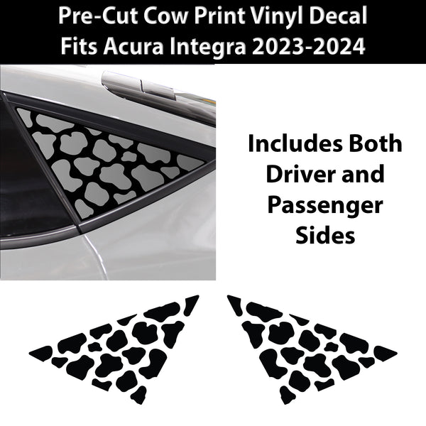 Animal Leopard Cheetah Cow Window Vinyl Decal Stickers Fits Acura Integra 2023 - 2025 - Bogar Tech Designs