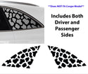 Animal Leopard Cheetah Cow Window Vinyl Decal Stickers Fits Mercedes - Benz GLC 2016 - 2024 - Bogar Tech Designs