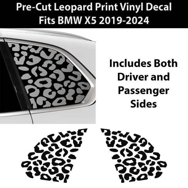Animal Leopard Cheetah Cow Window Vinyl Decal Stickers Fits BMW X5 2023+ - Bogar Tech Designs
