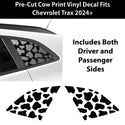 Fits Chevrolet Trax 2024 - 2025 Animal Leopard Cheetah Cow Window Vinyl Decal Stickers - Bogar Tech Designs