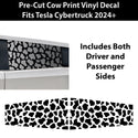 Animal Leopard Cheetah Cow Window Vinyl Decal Stickers Fits Tesla Cybertruck - Bogar Tech Designs