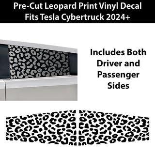 Animal Leopard Cheetah Cow Window Vinyl Decal Stickers Fits Tesla Cybertruck - Bogar Tech Designs