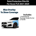 Fits Acura TLX 2021 - 2024 Precut Premium Paint Protection Film Clear Bra PPF Decal Film Kit Cover - Bogar Tech Designs