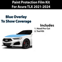 Fits Acura TLX 2021 - 2024 Precut Premium Paint Protection Film Clear Bra PPF Decal Film Kit Cover - Bogar Tech Designs