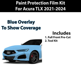 Fits Acura TLX 2021 - 2024 Precut Premium Paint Protection Film Clear Bra PPF Decal Film Kit Cover - Bogar Tech Designs
