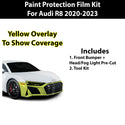 Fits Audi R8 2020 - 2023 Precut Premium Paint Protection Film Clear Bra PPF Decal Film Kit Cover - Bogar Tech Designs