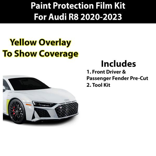 Fits Audi R8 2020 - 2023 Precut Premium Paint Protection Film Clear Bra PPF Decal Film Kit Cover - Bogar Tech Designs
