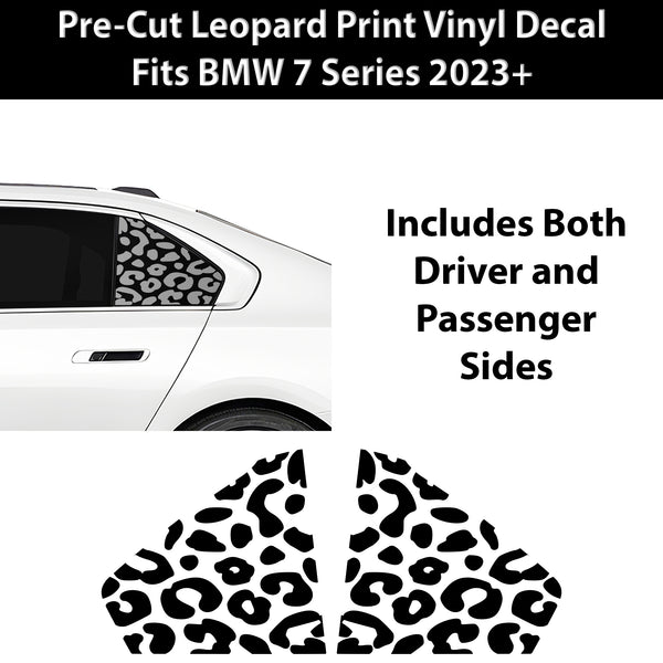 Fits BMW 7 Series 2023+ Animal Leopard Cheetah Cow Window Vinyl Decal Stickers - Bogar Tech Designs