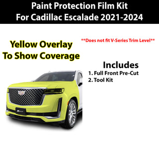 Precut Paint Protection Film Clear Bra PPF Decal Film Kit Cover Fits Cadillac Escalade 2021 2022 2023 2024
