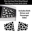 Animal Leopard Cheetah Cow Window Vinyl Decal Stickers Fits Chevrolet Cruze 2016 - 2019 - Bogar Tech Designs