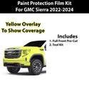 Fits GMC Sierra 2022+ Precut Premium Paint Protection Film Clear Bra PPF Decal Film Kit Cover - Bogar Tech Designs