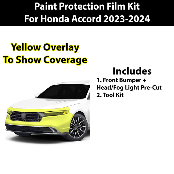 Precut Premium Paint Protection Film Clear Bra PPF Decal Film Kit Cover Fits Honda Accord 2023 - 2024 - Bogar Tech Designs