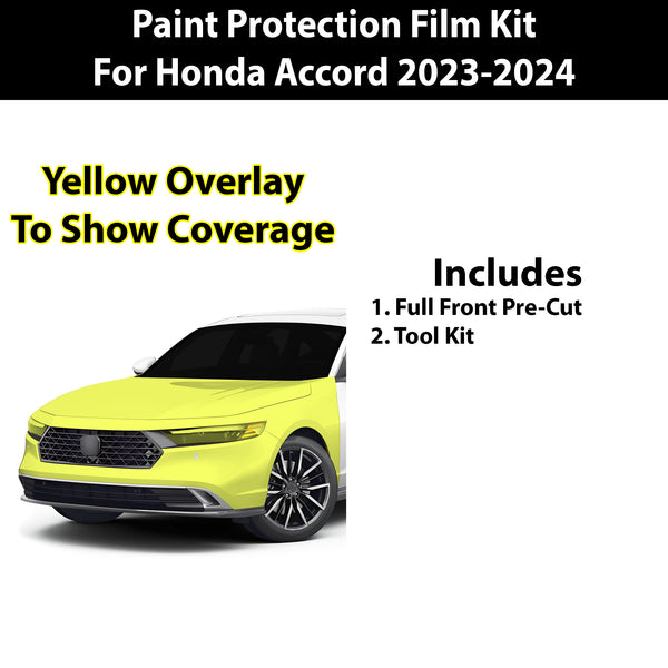 Precut Premium Paint Protection Film Clear Bra PPF Decal Film Kit Cover Fits Honda Accord 2023 - 2024 - Bogar Tech Designs