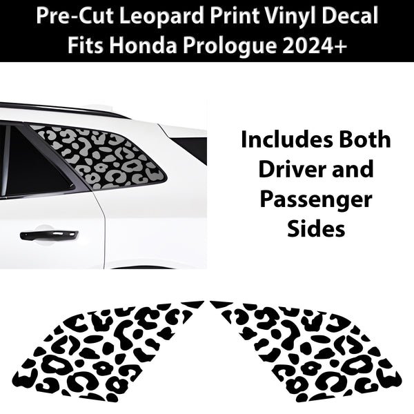 Fits Honda Prologue 2024+ Animal Leopard Cheetah Cow Window Vinyl Decal Stickers - Bogar Tech Designs