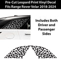 Animal Leopard Cheetah Cow Window Vinyl Decal Stickers Fits Land Rover Range Rover Velar 2018+ - Bogar Tech Designs