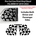 Animal Leopard Cheetah Cow Window Vinyl Decal Stickers Fits BMW X7 2019 - 2022 - Bogar Tech Designs