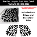 Animal Leopard Cheetah Cow Window Vinyl Decal Stickers Fits BMW X7 2019 - 2022 - Bogar Tech Designs