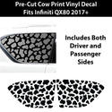 Animal Leopard Cheetah Cow Window Vinyl Decal Stickers Fits Infiniti QX80 2017+ - Bogar Tech Designs