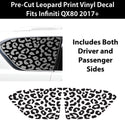 Animal Leopard Cheetah Cow Window Vinyl Decal Stickers Fits Infiniti QX80 2017+ - Bogar Tech Designs