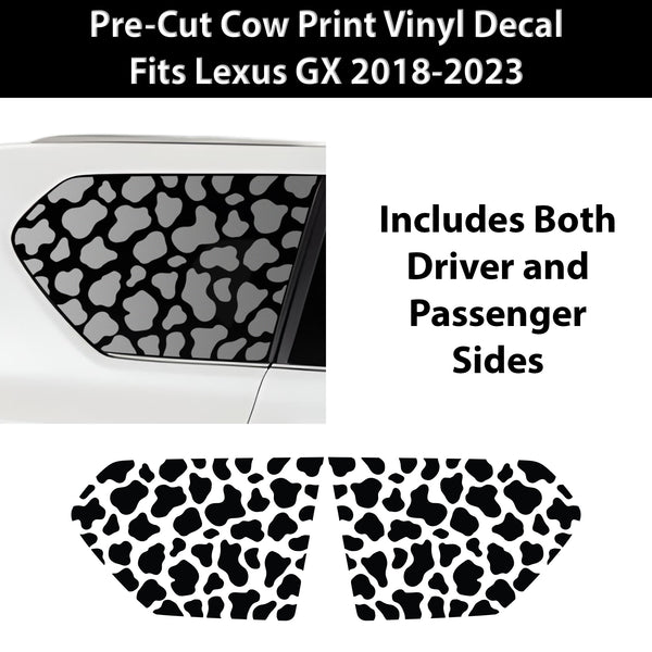 Animal Leopard Cheetah Cow Window Vinyl Decal Stickers Fits Lexus GX 2018 - 2023 - Bogar Tech Designs