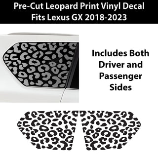 Animal Leopard Cheetah Cow Window Vinyl Decal Stickers Fits Lexus GX 2018 - 2023 - Bogar Tech Designs