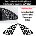 Animal Leopard Cheetah Cow Window Vinyl Decal Stickers Fits Porsche Cayenne 2020+ - Bogar Tech Designs