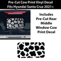 Animal Leopard Cheetah Cow Window Vinyl Decal Stickers Fits Hyundai Santa Cruz 2022+ - Bogar Tech Designs