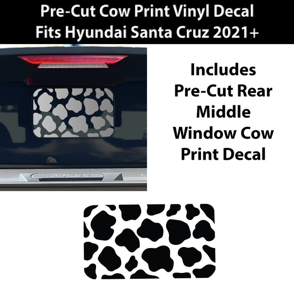 Animal Leopard Cheetah Cow Window Vinyl Decal Stickers Fits Hyundai Santa Cruz 2022+ - Bogar Tech Designs
