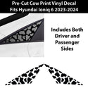 Animal Leopard Cheetah Cow Window Vinyl Decal Stickers Fits Hyundai Ioniq 6 2023+ - Bogar Tech Designs