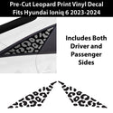 Animal Leopard Cheetah Cow Window Vinyl Decal Stickers Fits Hyundai Ioniq 6 2023+ - Bogar Tech Designs