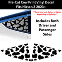 Animal Leopard Cheetah Cow Window Vinyl Decal Stickers Fits Nissan Z 2023+ - Bogar Tech Designs