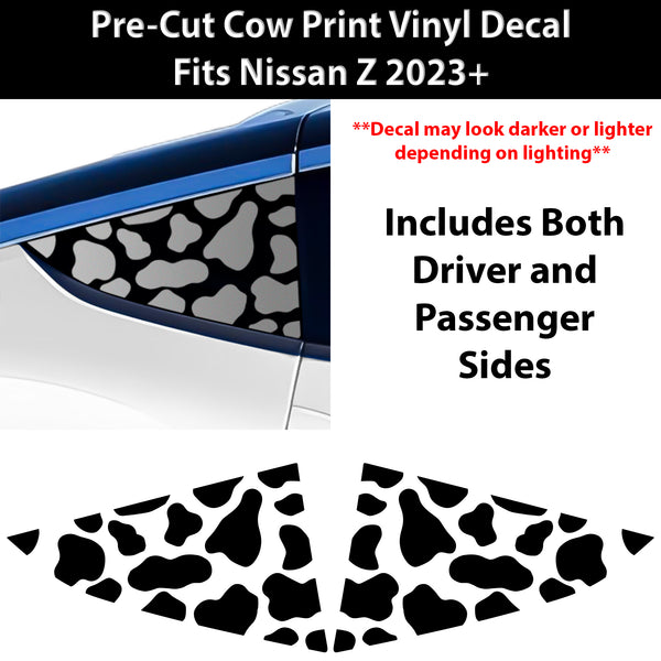 Animal Leopard Cheetah Cow Window Vinyl Decal Stickers Fits Nissan Z 2023+ - Bogar Tech Designs