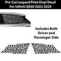 Animal Leopard Cheetah Cow Window Vinyl Decal Stickers Fits Infiniti QX60 2022 - 2024 - Bogar Tech Designs
