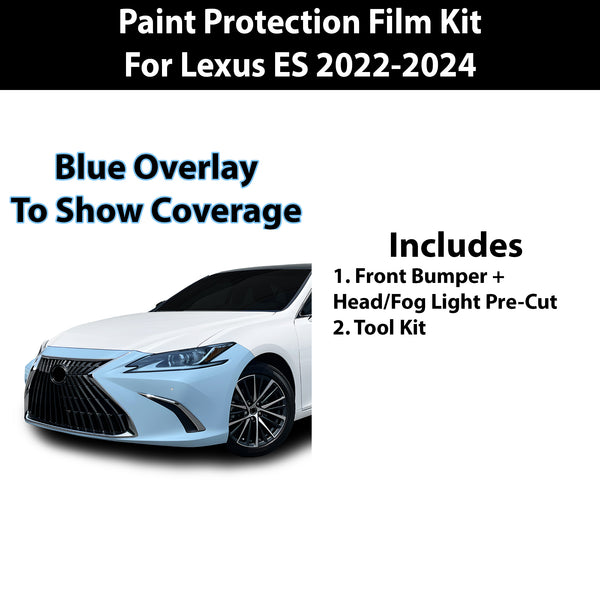 Precut Premium Paint Protection Film Clear Bra PPF Decal Film Kit Cover Fits Lexus ES 300 350 2022 2023 2024 - Bogar Tech Designs