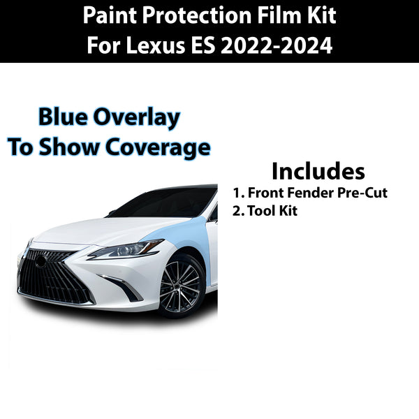 Precut Premium Paint Protection Film Clear Bra PPF Decal Film Kit Cover Fits Lexus ES 300 350 2022 2023 2024 - Bogar Tech Designs