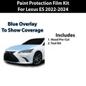 Precut Premium Paint Protection Film Clear Bra PPF Decal Film Kit Cover Fits Lexus ES 300 350 2022 2023 2024 - Bogar Tech Designs