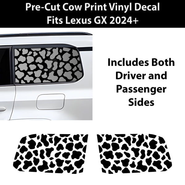 Fits Lexus GX 2024+ Animal Leopard Cheetah Cow Window Vinyl Decal Stickers - Bogar Tech Designs