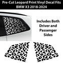 Animal Leopard Cheetah Cow Window Vinyl Decal Stickers Fits BMW X3 2018 - 2024 - Bogar Tech Designs