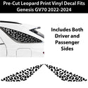 Animal Leopard Cheetah Cow Window Vinyl Decal Stickers Fits Genesis GV70 2022 - 2024 - Bogar Tech Designs