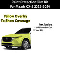 Precut Premium Paint Protection Film Clear Bra PPF Decal Film Kit Cover Fits Mazda Cx - 5 2022 - 2024 - Bogar Tech Designs