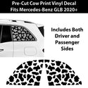 Fits Mercedes - Benz GLB 2020+ Animal Leopard Cheetah Cow Window Vinyl Decal Stickers - Bogar Tech Designs