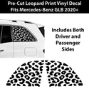 Fits Mercedes - Benz GLB 2020+ Animal Leopard Cheetah Cow Window Vinyl Decal Stickers - Bogar Tech Designs