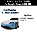 Fits Porsche Taycan 2020+ Precut Premium Paint Protection Film Clear Bra PPF Decal Film Kit Cover - Bogar Tech Designs