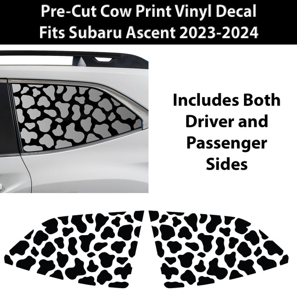 Animal Leopard Cheetah Cow Window Vinyl Decal Stickers Fits Subaru Ascent 2019 - 2025 - Bogar Tech Designs